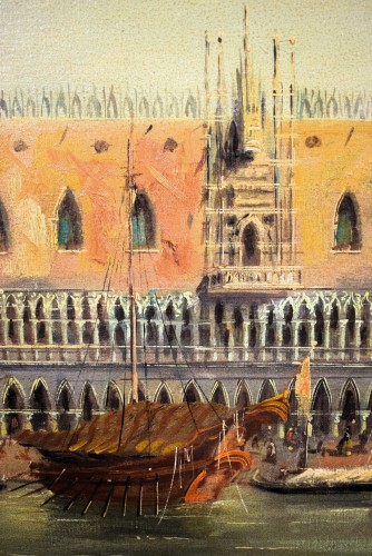 Antiquités - Venise, Bassin de Saint-Marc - F. Guarana, fin du XIXe siècle
